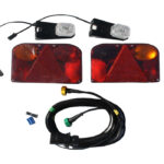 Komplett belysningssats med lamper og kabling, 4,5 m