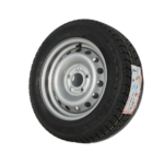 Sommardekk + felg 13 tommer, 5 bolter, 165 R / 13C for tilhenger med 1 aksel med totalvekt 1300 kg